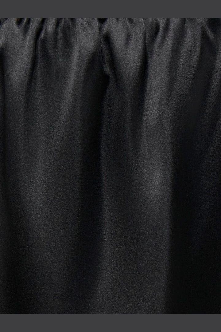 Only - Onlbella Short Satin Lace Skirt - 5116497 Black Dtm Lace