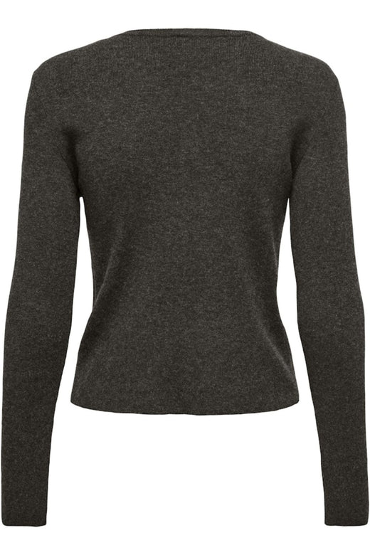 Only - Onlbillie Ls Fitted Cardigan Cc Knt - 4852649 Chocolate Torte Melange Cardigans 