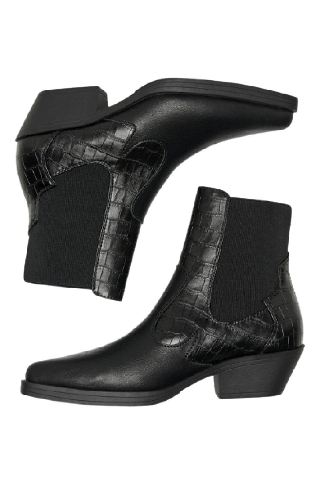 Only - Onlbronco-2 Short Pu Cowboy Boot - 4327732 Black