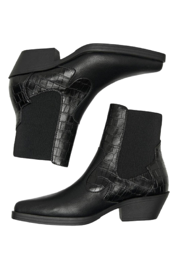 Only - Onlbronco-2 Short Pu Cowboy Boot - 4327732 Black