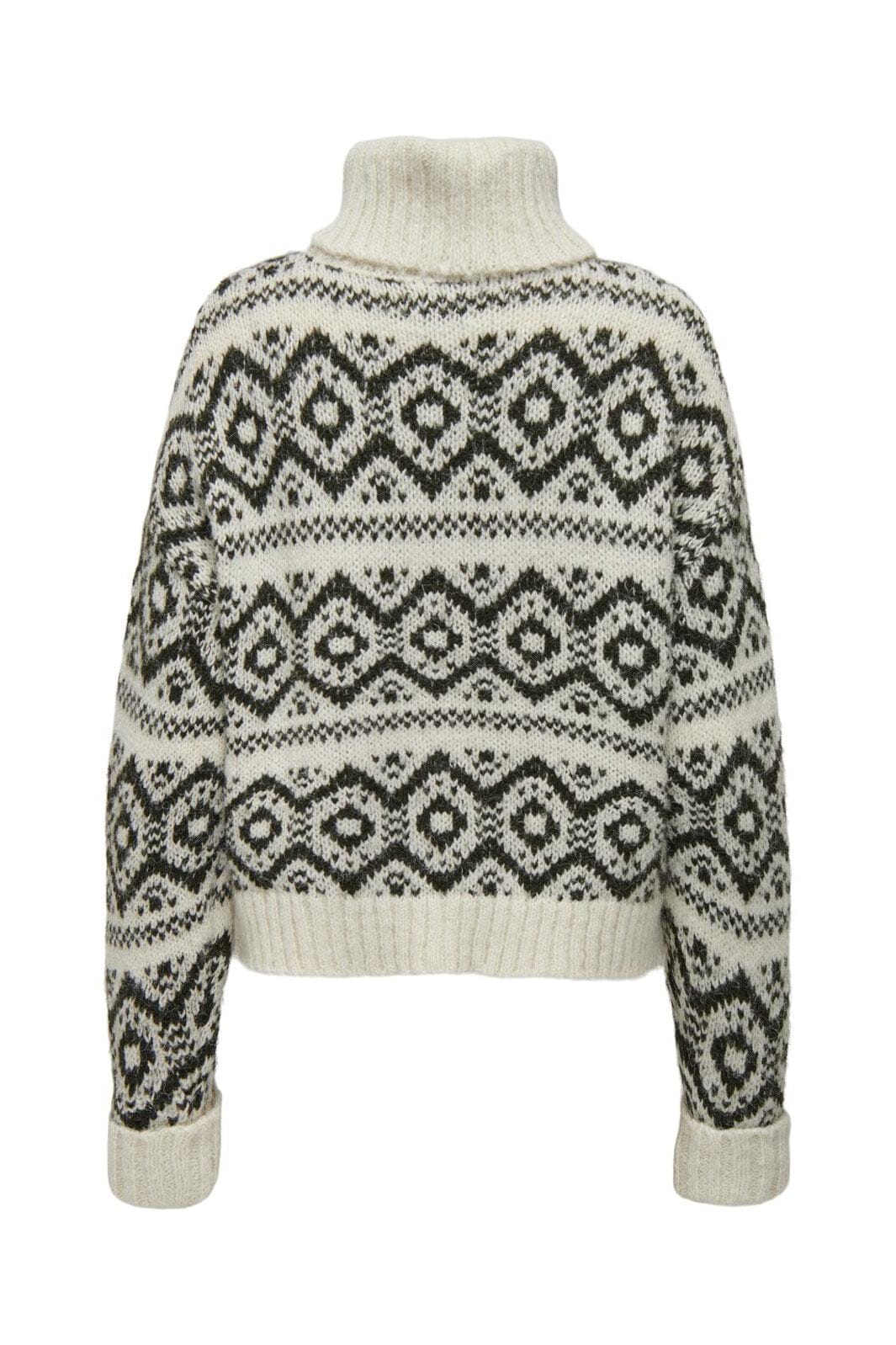 Only - Onlcarin Life Ls Jq Loose Rolln Knt - 4943561 Birch Rosin