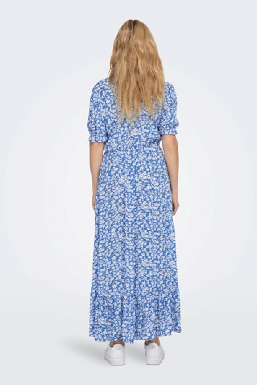 Only - Onlchianti S/S Long Dress - 4032233 Marina WHITE FLOWER