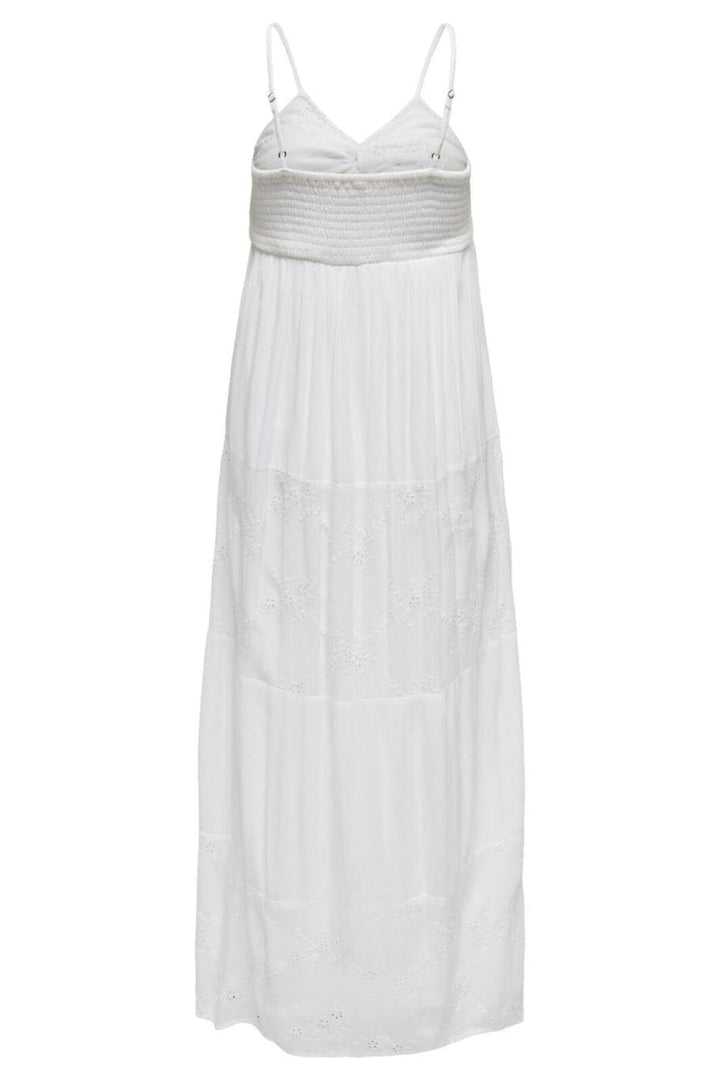 Only - Onlchiara S/L Broderie Dress - 4742966 Bright White