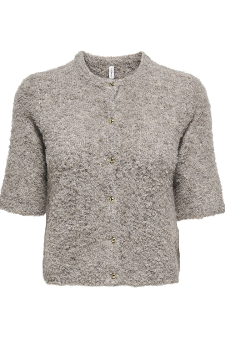 Only - Onlcille Ss O-Neck Cardigan Cc Knt - 4779636 String Melange Cardigans 