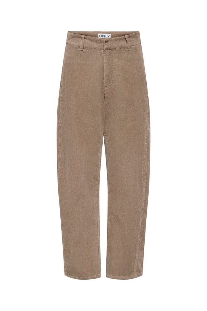 Only - Onlclair-Flora Cord Barrel Pant - 5103575 Taupe Gray
