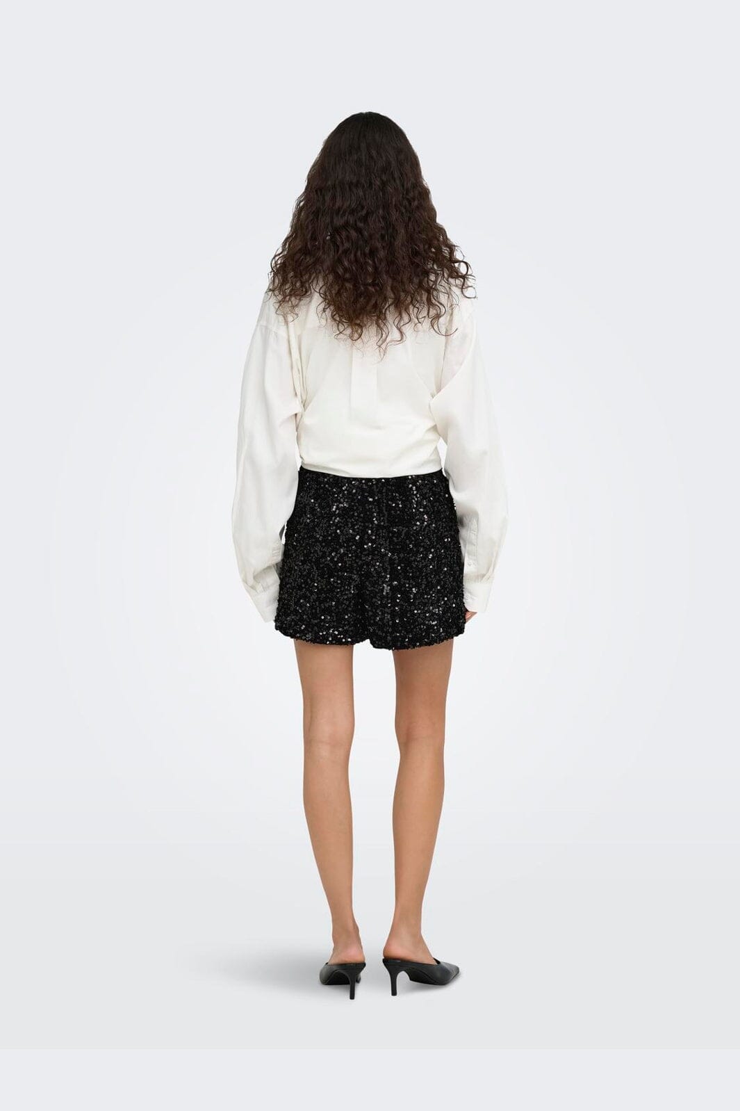 Only - Onlconfidence New Sequins Shorts - 5128055 Black Dtm Sequin