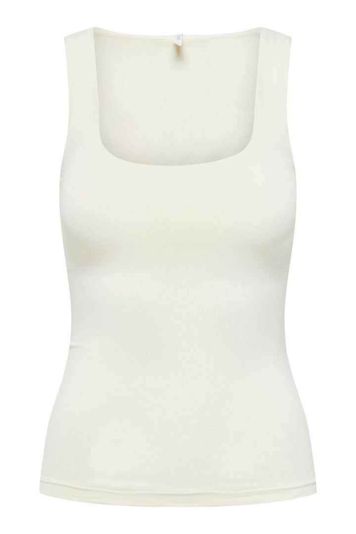 Only - Onlea S/L 2-Ways Fit Top - 4141435 Cloud Dancer
