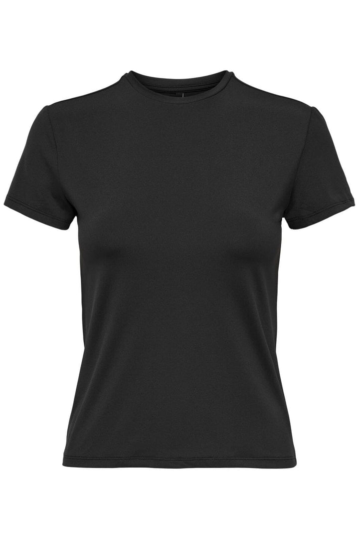 Only - Onlea S/S Top O Neck - 4586372 Black