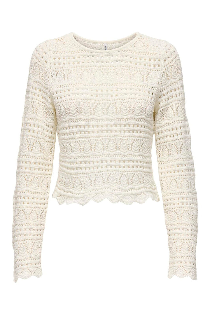 Only - Onlelke Life Ls Pullover Knt - 4901575 Birch