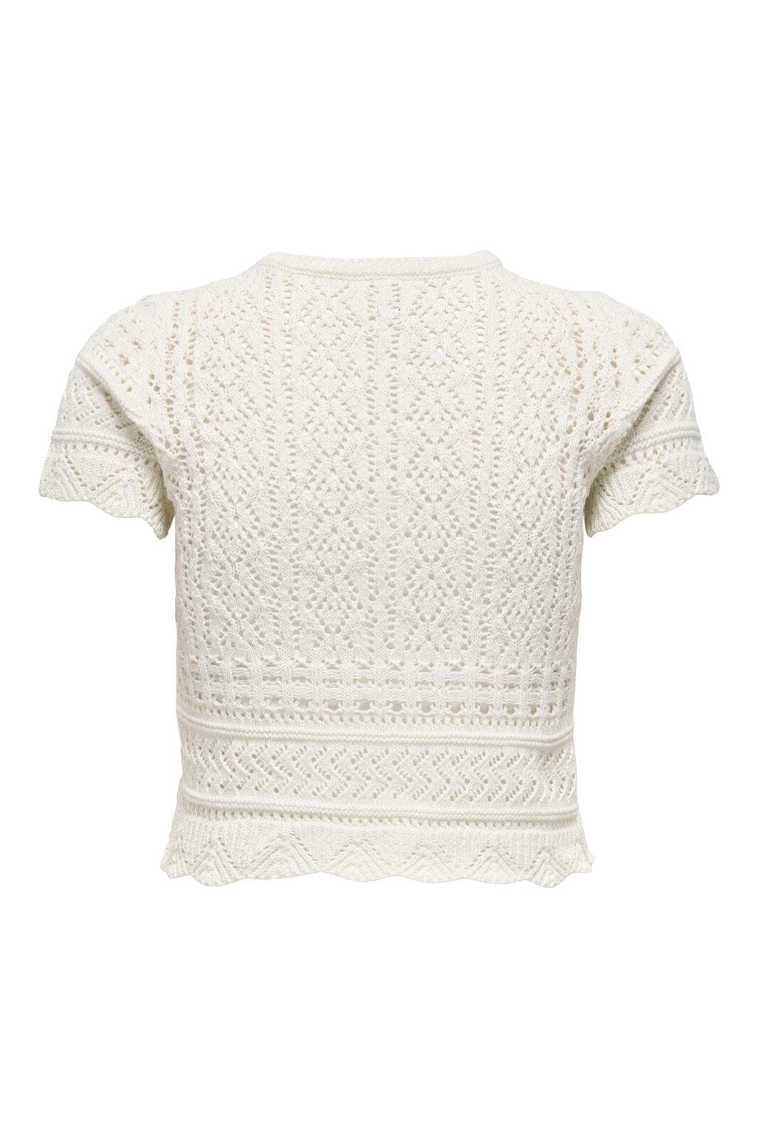 Only - Onlelke Life Ss Pearl Cardigan Cc Knt - 4972395 Birch White Pearl