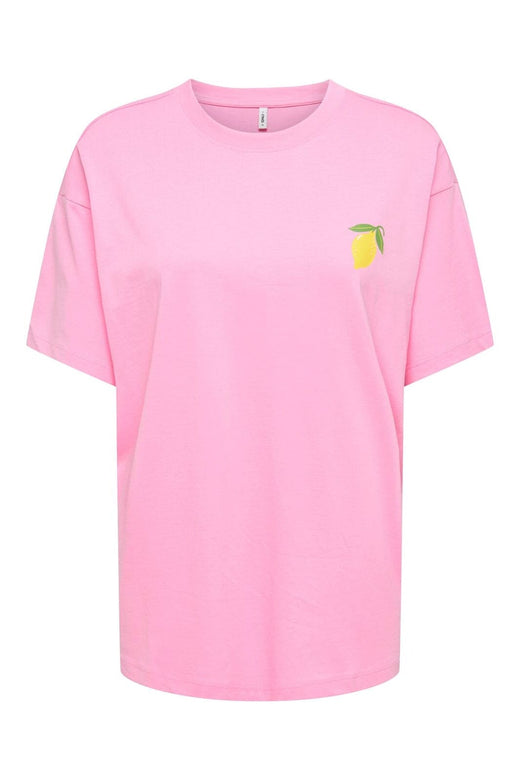 Only - Onlelle S/S Printed Tee - 5005418 Prism Pink Lemoncello (Ultramarine)
