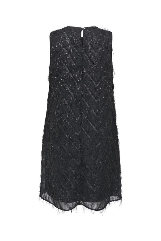 Only - Onlfaye Life Sl Feather Dress - 4866373 Black