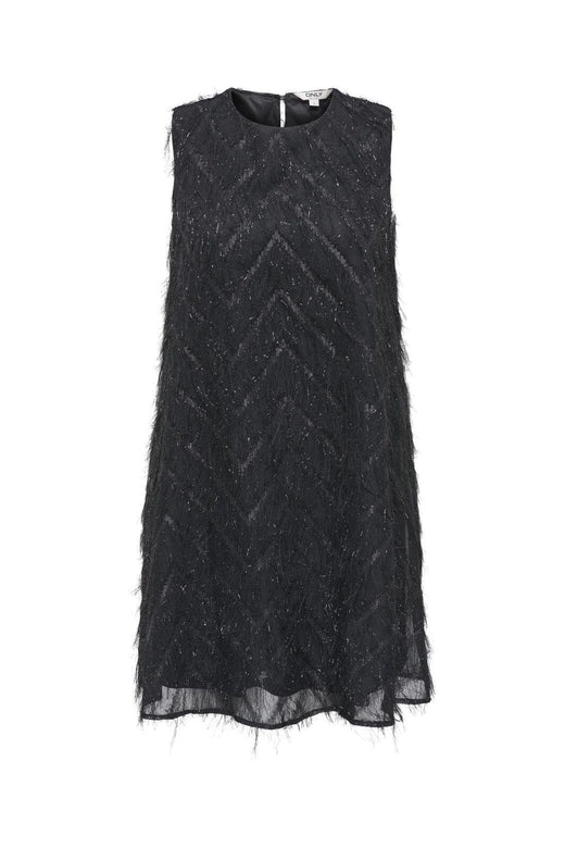 Only - Onlfaye Life Sl Feather Dress - 4866373 Black