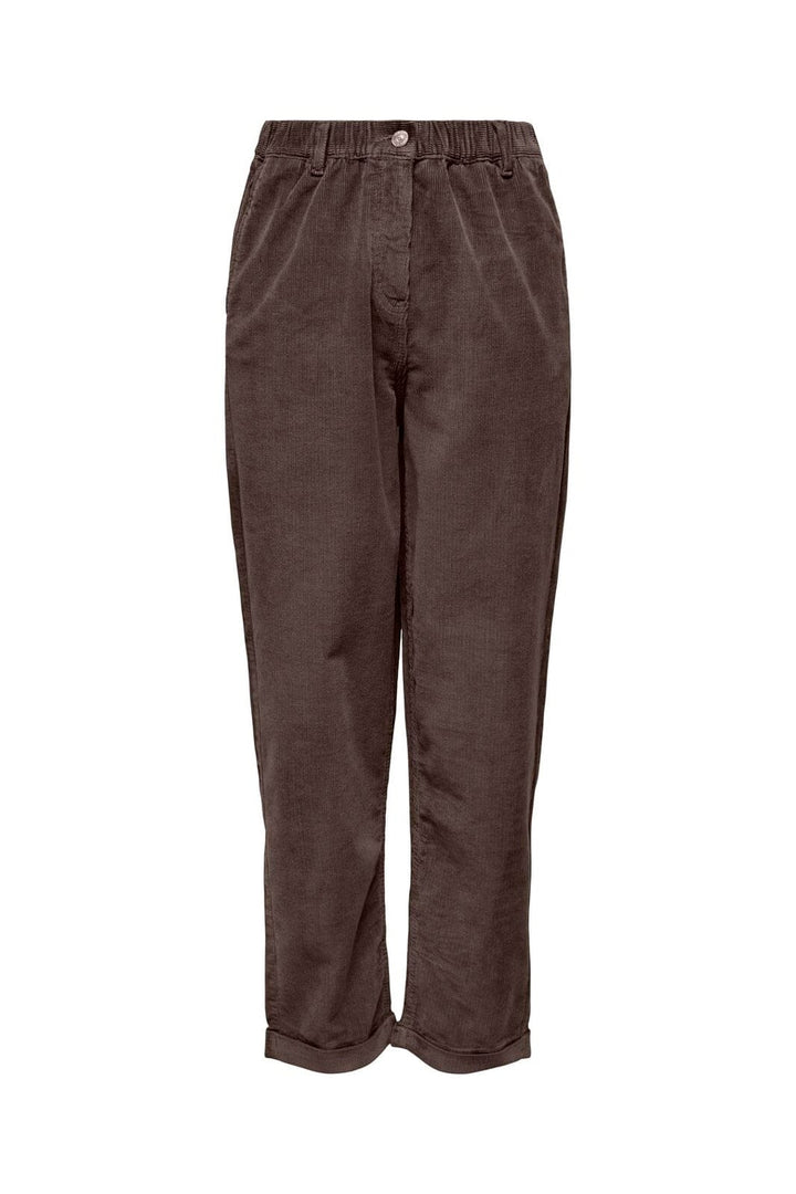 Only - Onlflora Ela Cord Carot Pant - 5049111 Chocolate Brown