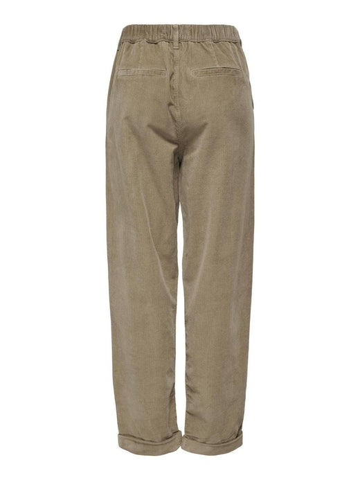 Only - Onlflora Ela Cord Carrot Pant - 4337288 Weathered Teak