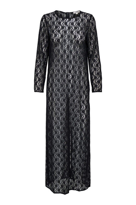 Only - Onlfrederikke Cali Life Ls Lace Dresswvn - 4855481 Black