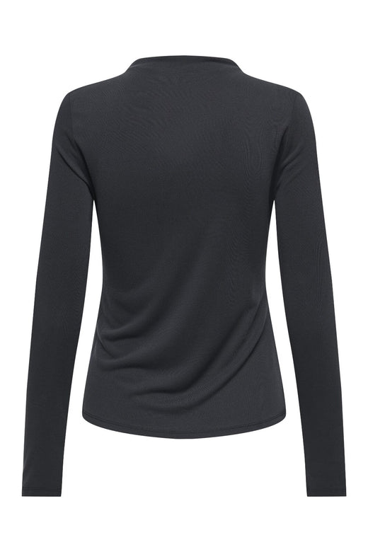 Only - Onlfree Life L/S Drape Top - 4841918 Black