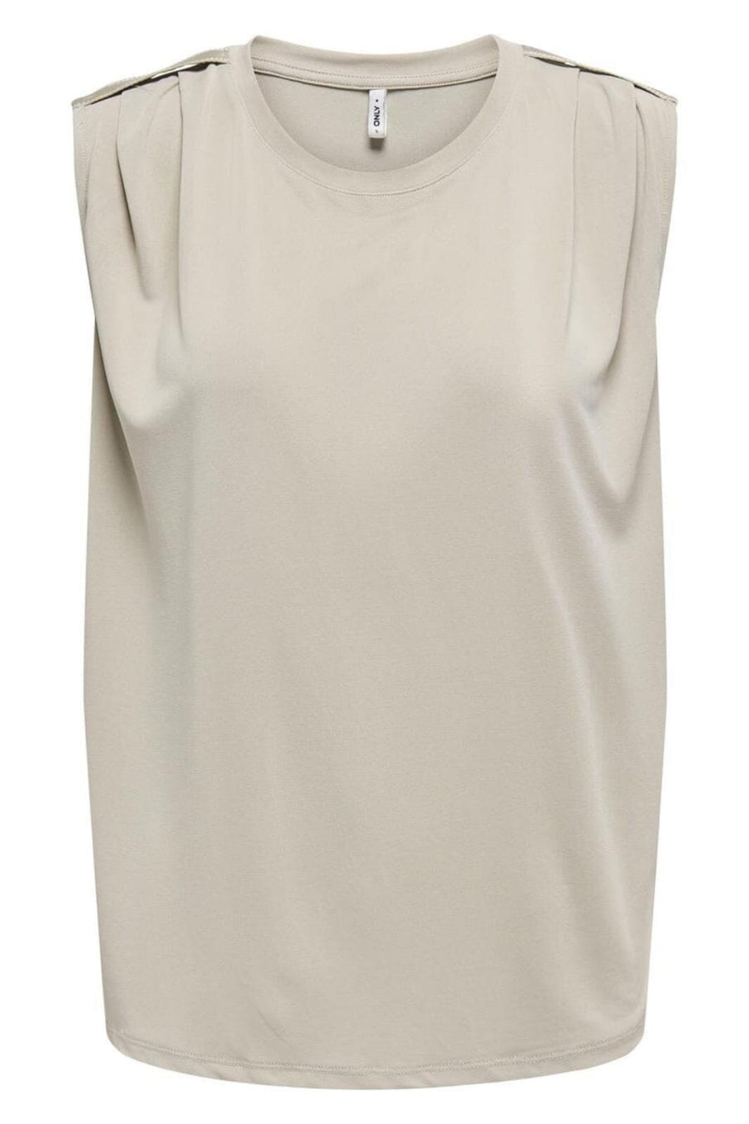 Only - Onlfree Life S/L Modal Satin Mix Top - 4736087 Feather Gray