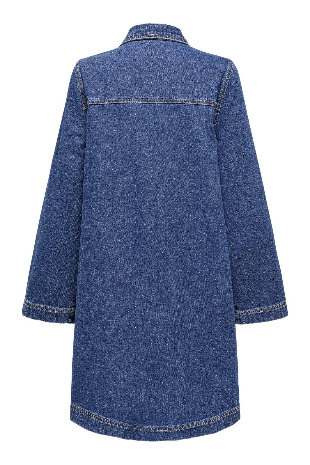 Only - Onlfreya L/S Bell Dress Gua - 4717375 Medium Blue Denim