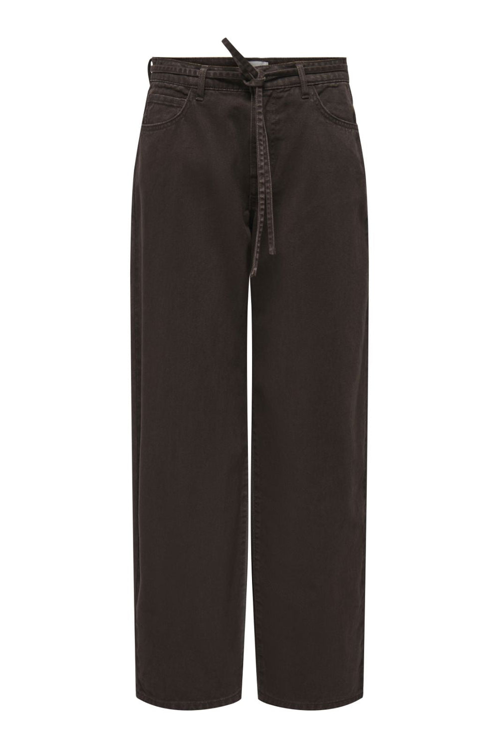 Only - Onlgianna Straight Brown Dot - 4975471 Dark Brown Denim Jeans 