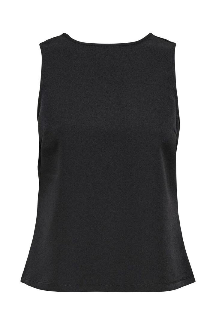 Only - Onlginie Sl Loose Bow Top - 4890292 Black