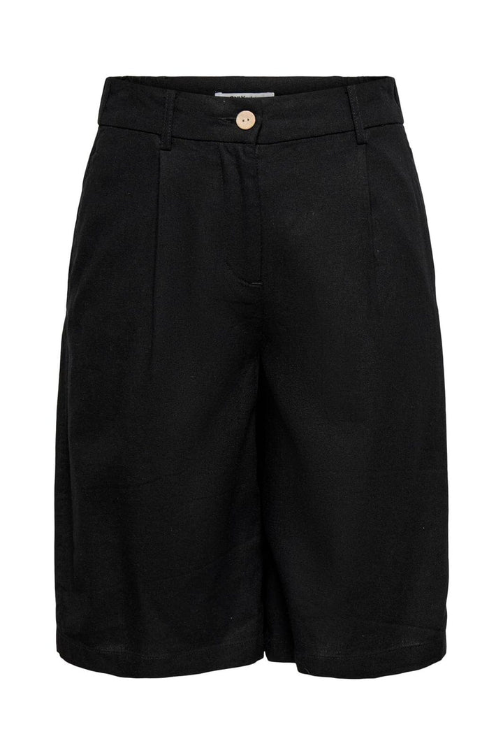 Only - Onlgoa Linen Bl Long Shorts Cc Tlr - 4942151 Black