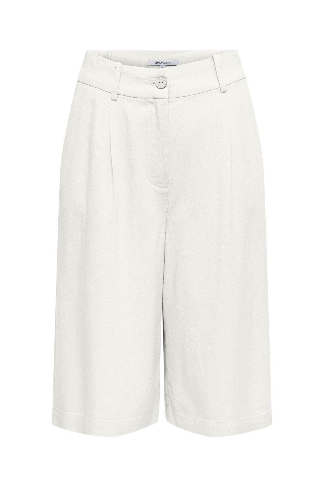 Only - Onlgoa Linen Bl Long Shorts Cc Tlr - 4942152 Cloud Dancer