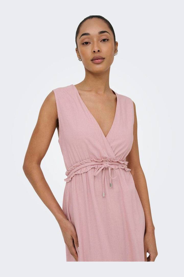 Only - Onlgoa Sl Linen Bl Long Dress Cc - 4942265 Burnished Lilac