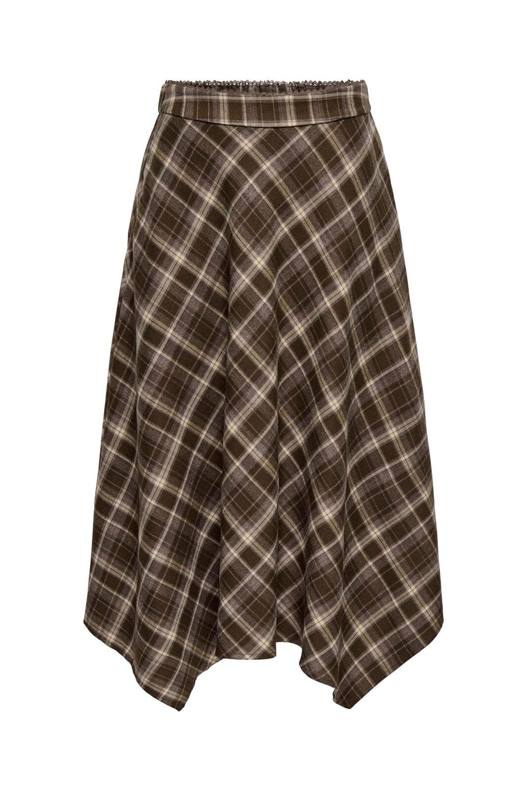 Only - Onlguka Long Assy Check Skirt - 5099849 Slate Black Dark Checks