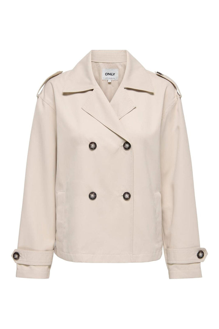 Only - Onlhannah Short Life Trenchcoat - 4982094 Humus