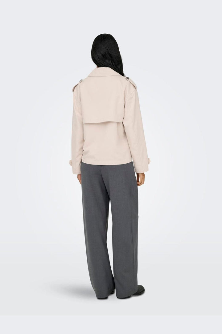 Only - Onlhannah Short Life Trenchcoat - 4982094 Humus