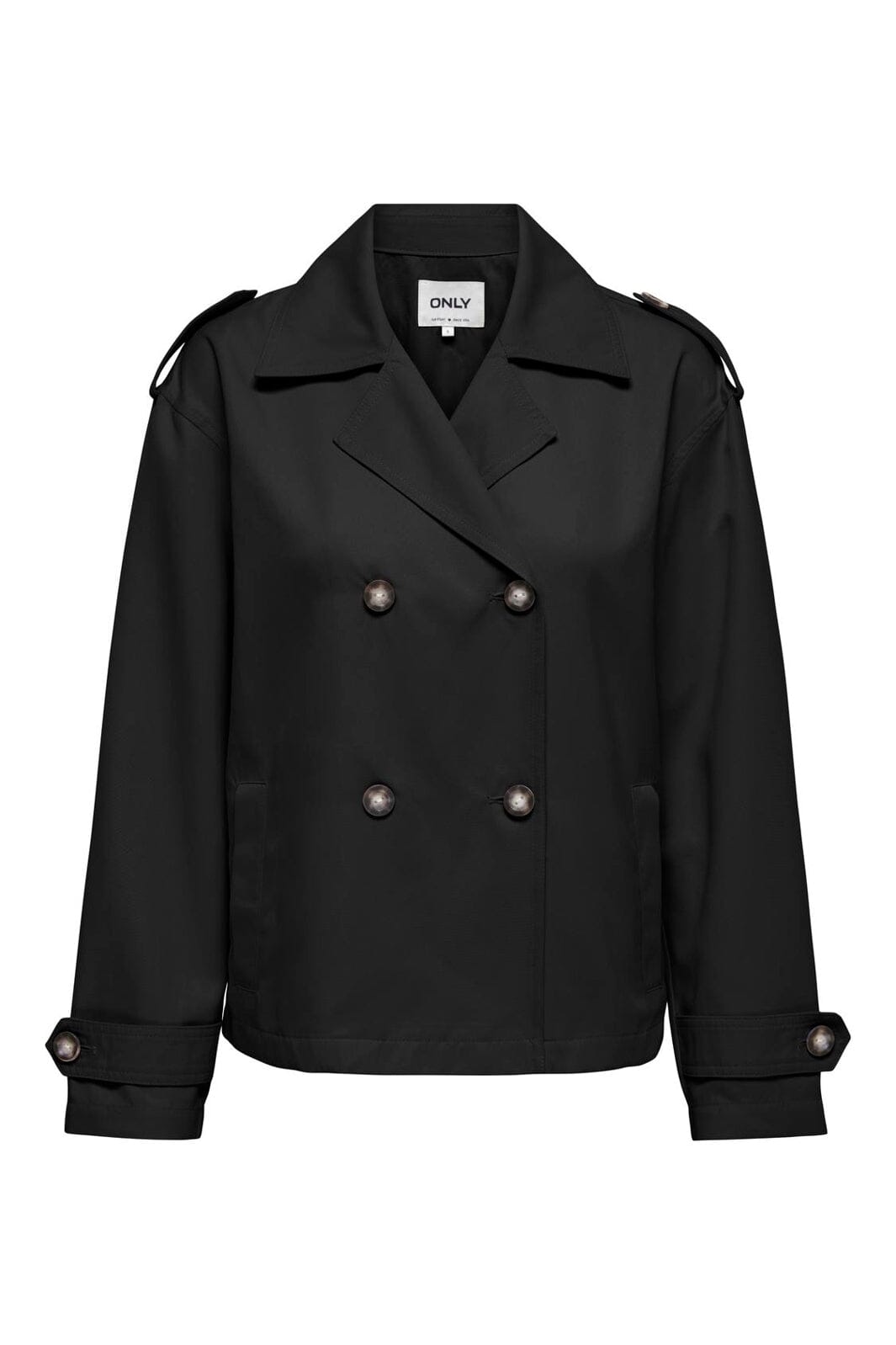 Only - Onlhannah Short Life Trenchcoat - 4986840 Black