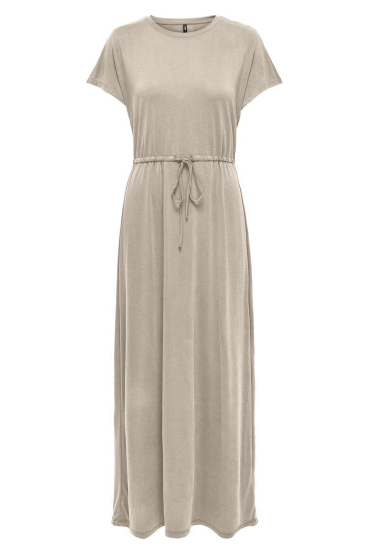 Only - Onlhannah S/S Long Dress - 4793475 Feather Gray