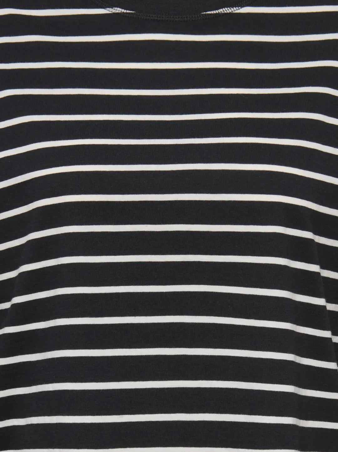 Only - Onlhappy L/S O-Neck Stripe Tee - 5110886 Black Cloud Dancer Lena Bluser 