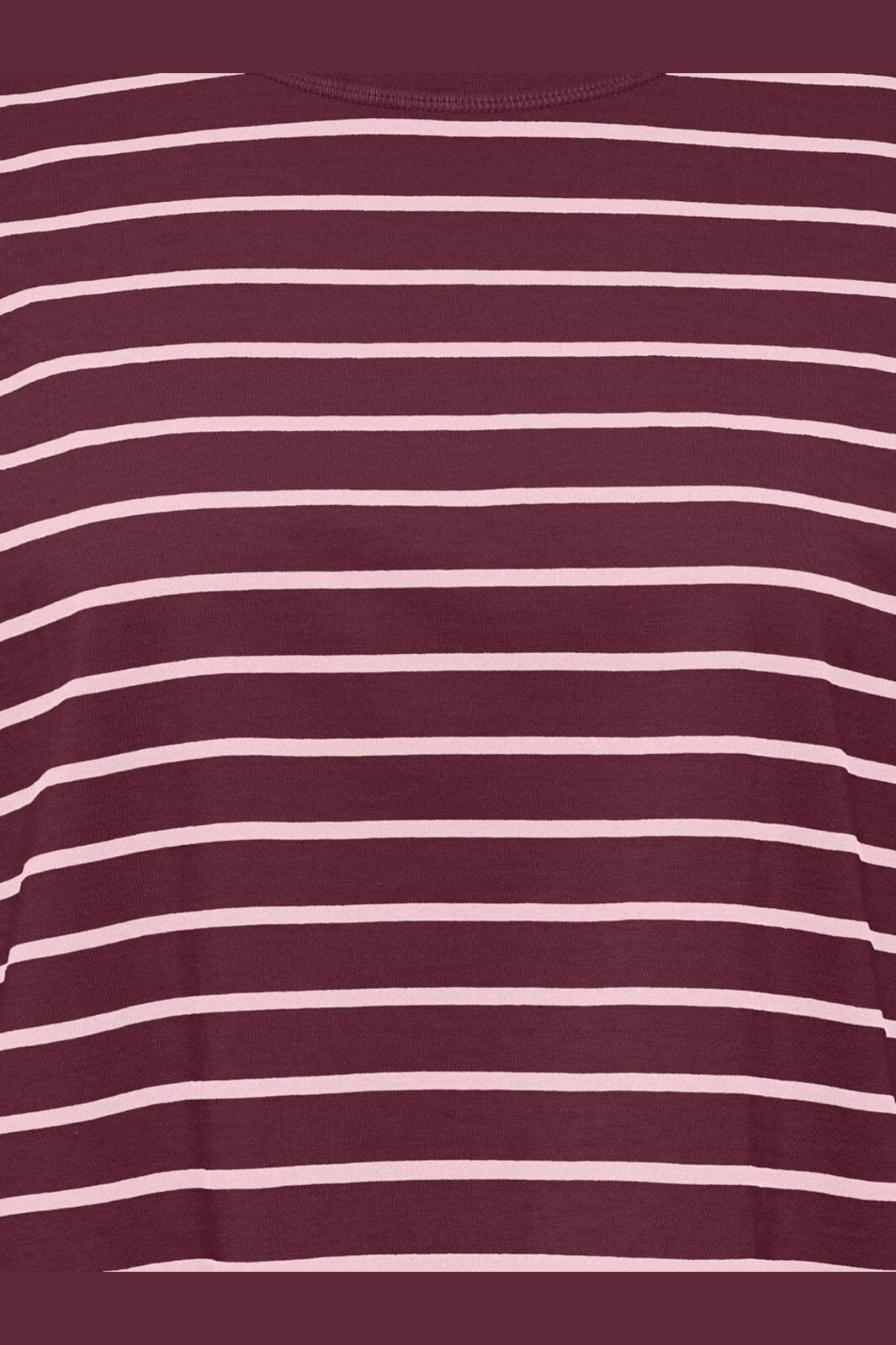 Only - Onlhappy L/S O-Neck Stripe Tee - 5203236 Fig Pale Lilac Lena