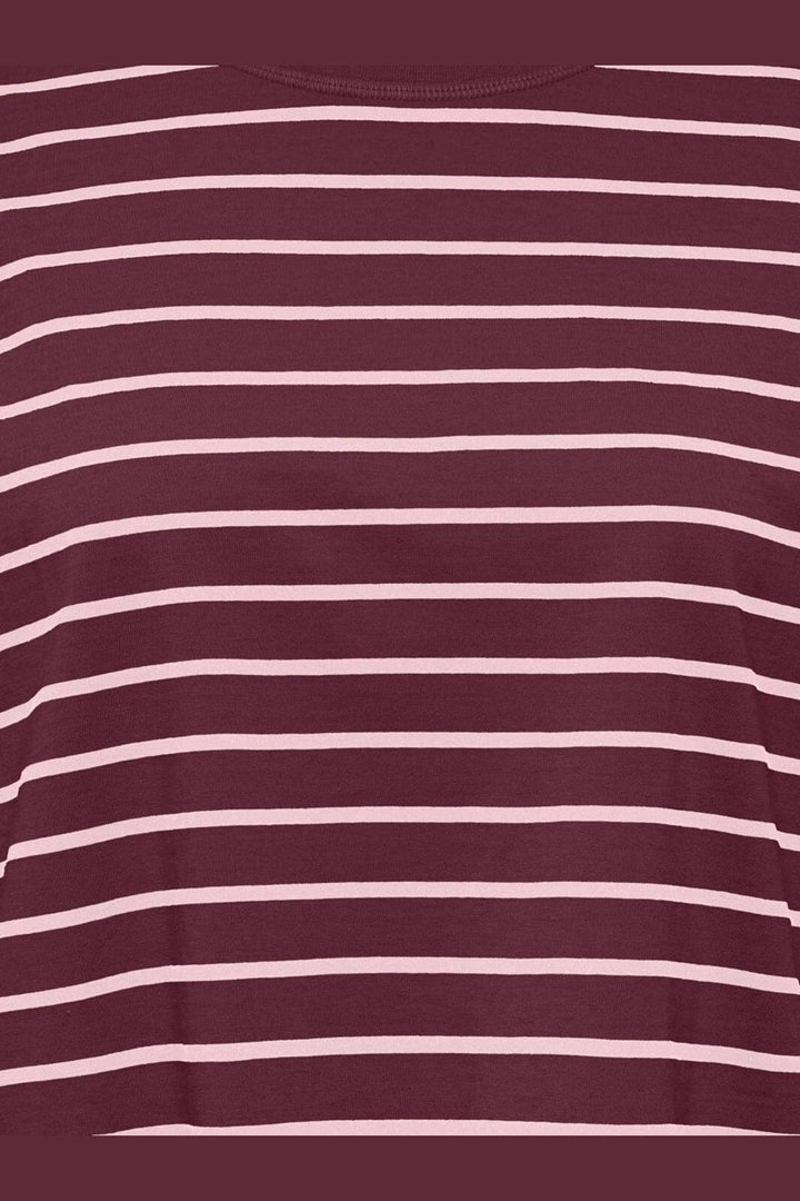 Only - Onlhappy L/S O-Neck Stripe Tee - 5203236 Fig Pale Lilac Lena