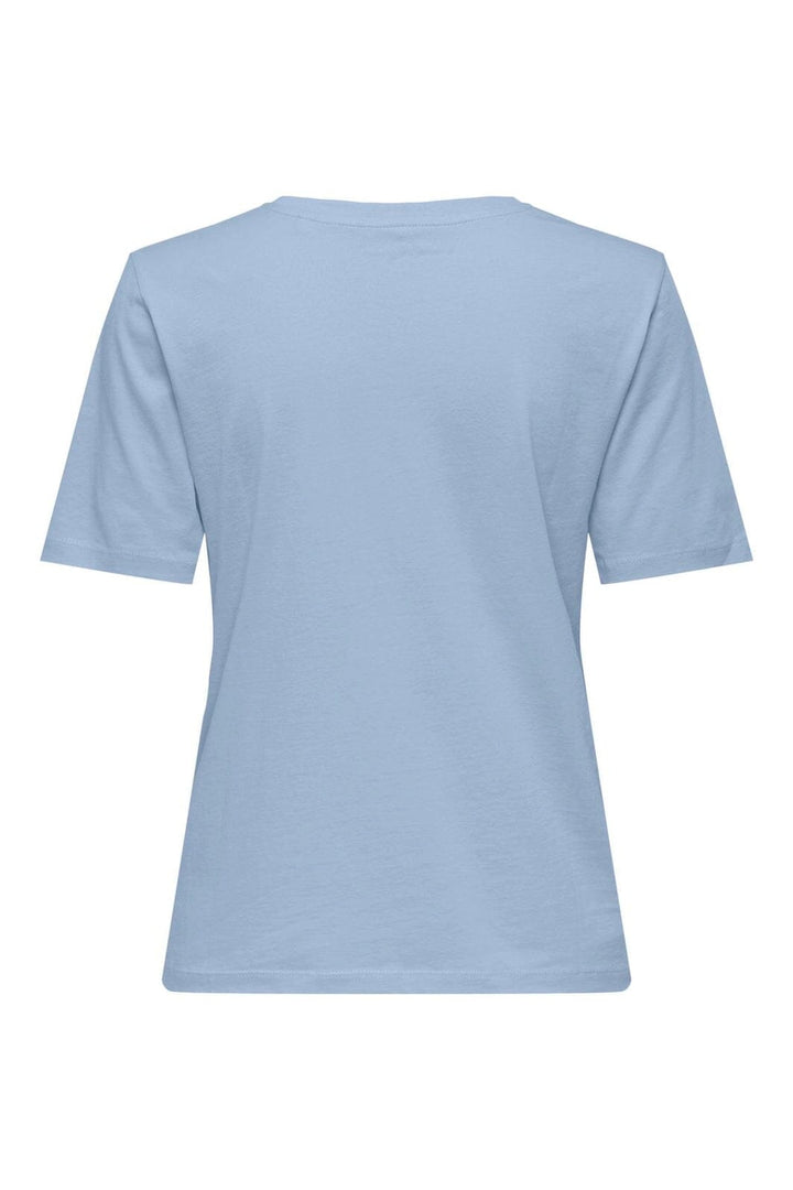 Only - Onlhappy S/S O-Neck Tee Pr - 5065232 Cashmere Blue