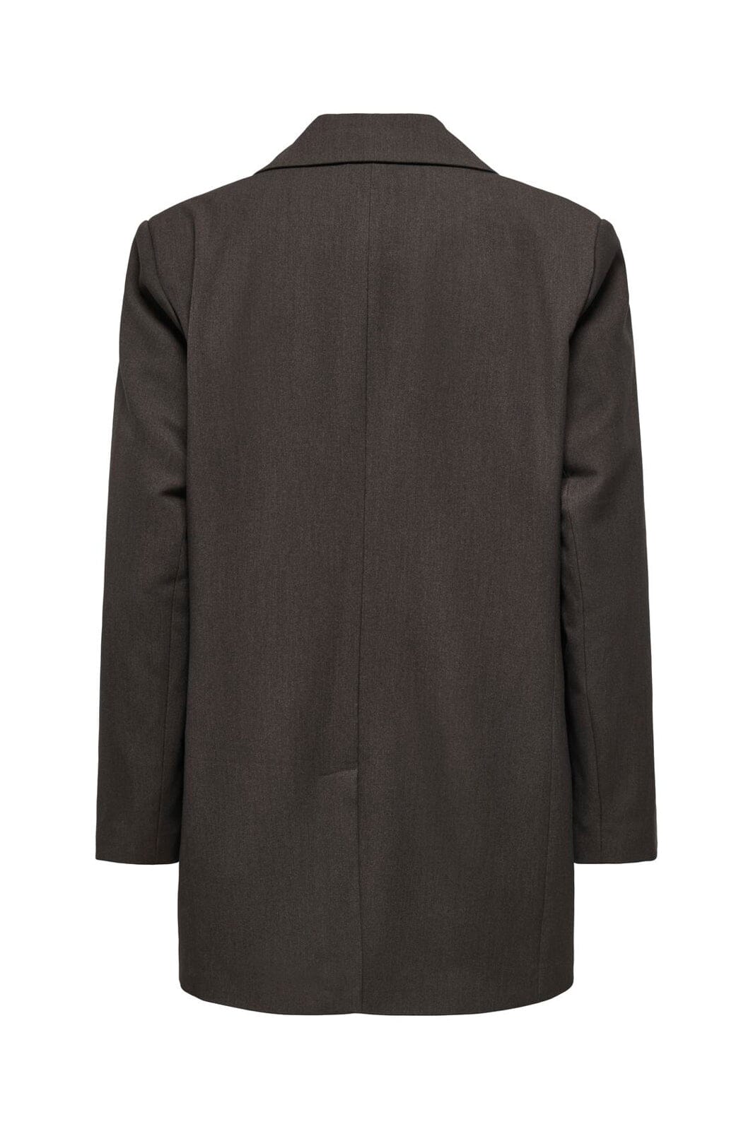 Only - Onlhattie-Lana L/S Overs Mel Blazer Tlr - 4985629 Chocolate Torte Melange