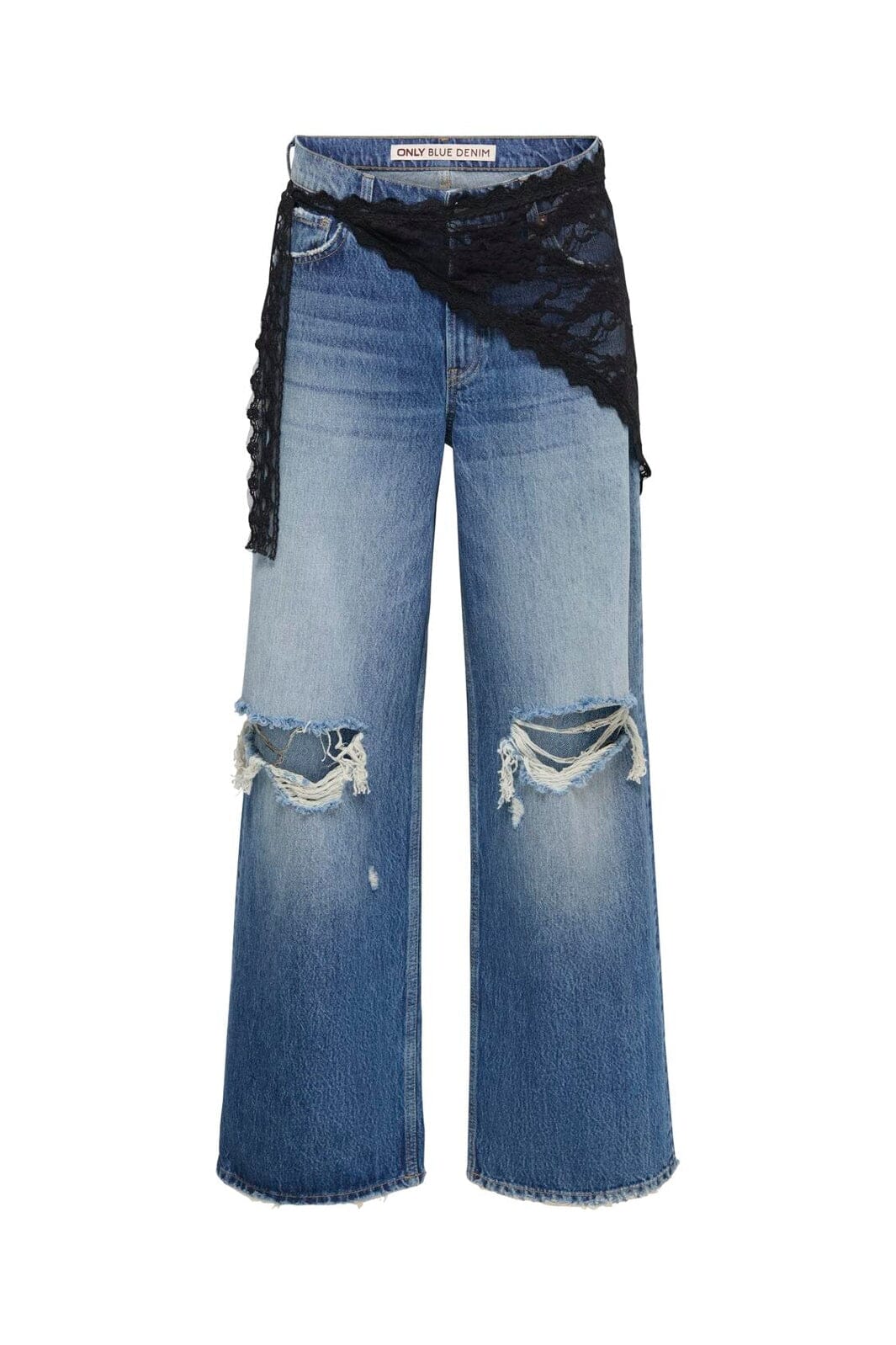 Only - Onlheath Wide Des Lace Red Dot - 5100115 Medium Blue Denim