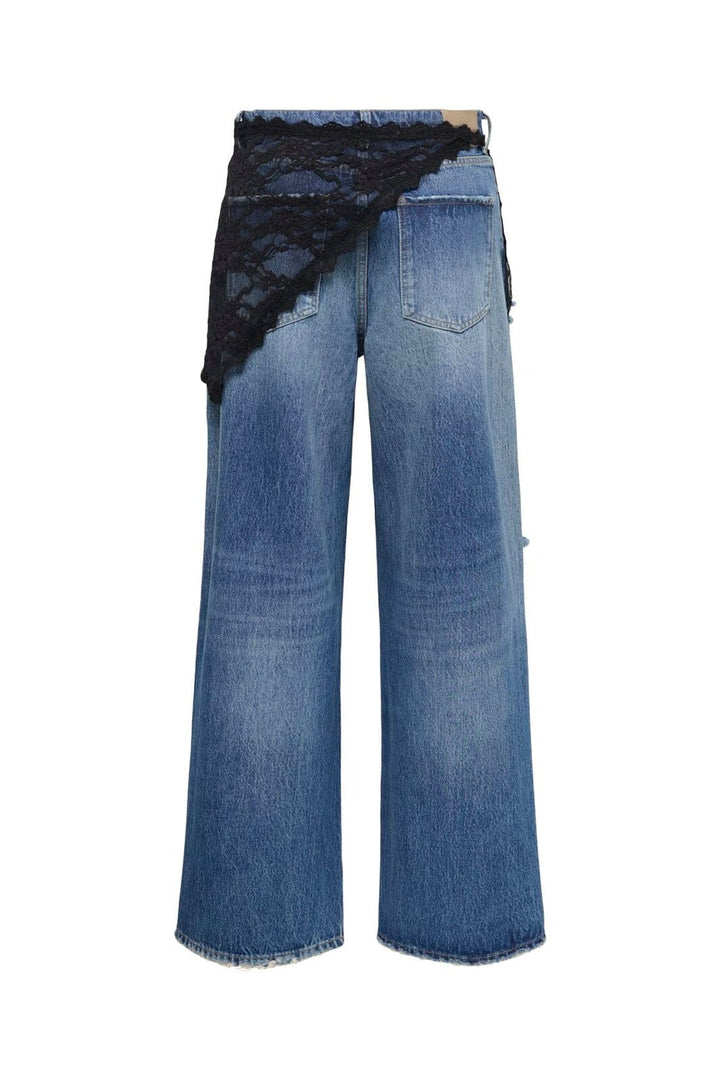 Only - Onlheath Wide Des Lace Red Dot - 5100115 Medium Blue Denim