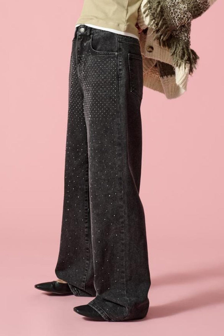 Only - Onlhope Rhinestone Wide - 4619429 Washed Black