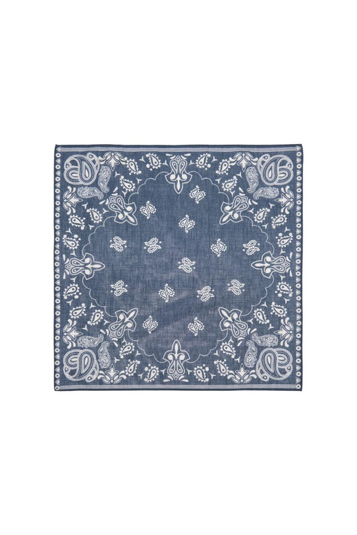 Only - Onlisabella Small Cotton Scarf Acc - 4903226 Navy Blazer Paisley