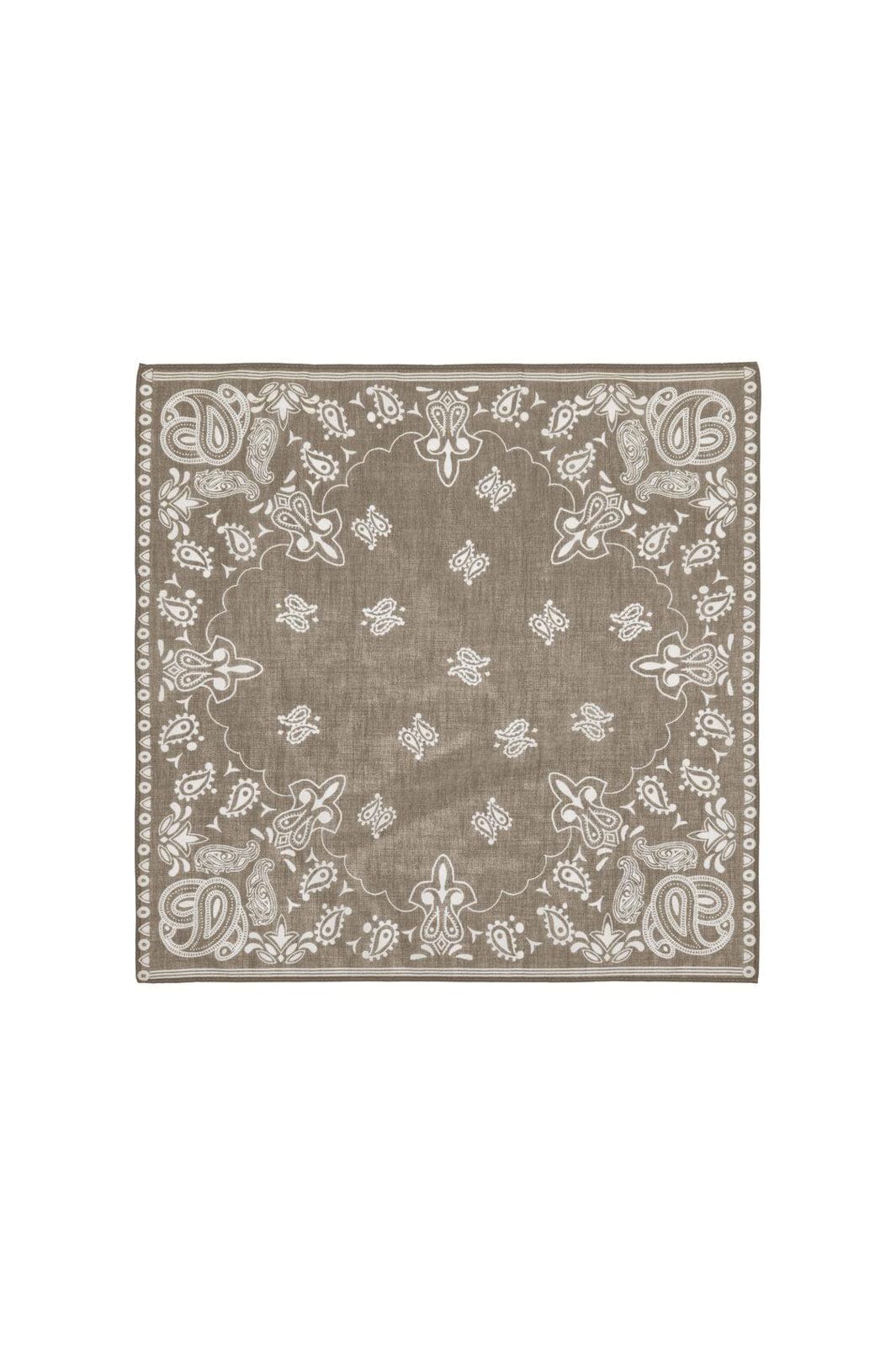 Only - Onlisabella Small Cotton Scarf Acc - 5003009 Silver Mink Paisley