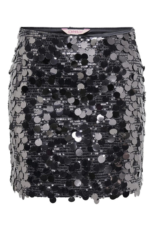 Only - Onljadel Sequins Skirt - 4959443 Gunmetal W. Gunmetal Sequins