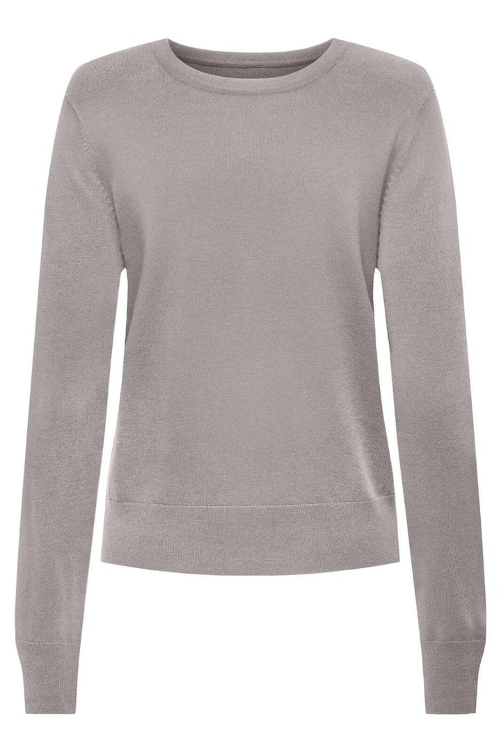 Only - Onljasmin O-Neck Pullover Knt - 4601610 Ash