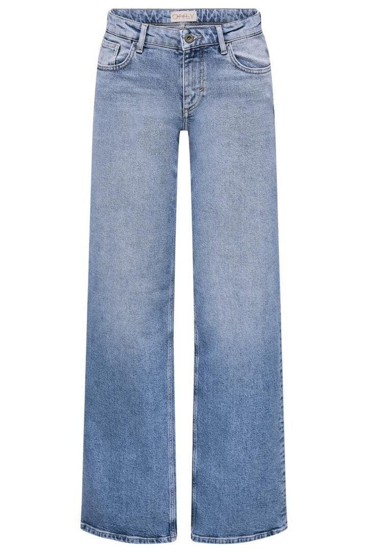 Only - Onljuicy Lw Wide Leg Rea365 - 4326492 Light Blue Denim