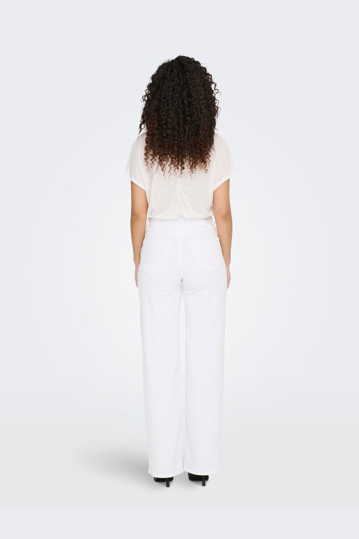 Only - Onljuicy Wide Leg Rea - 4168130 White