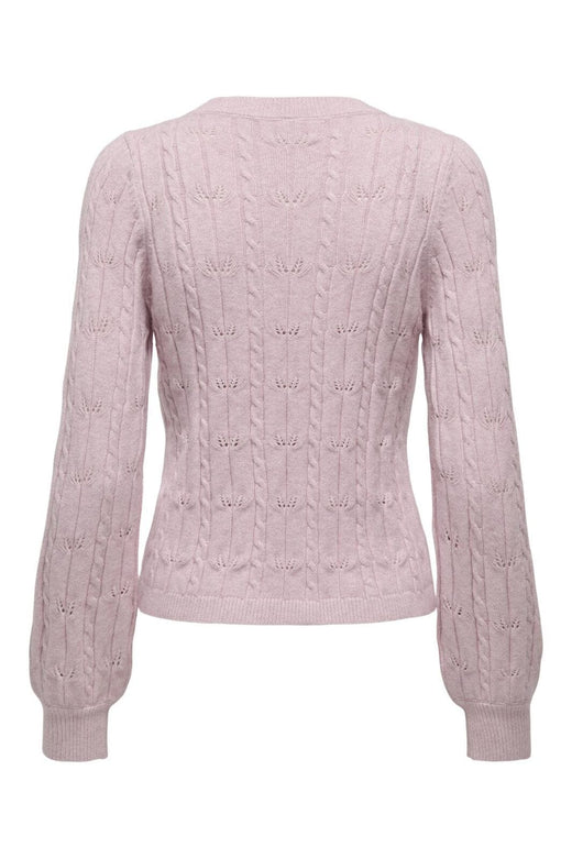 Only - Onlkatia Ls Structure O-Neck Pull Cc Knt - 4884484 Burnished Lilac Melange