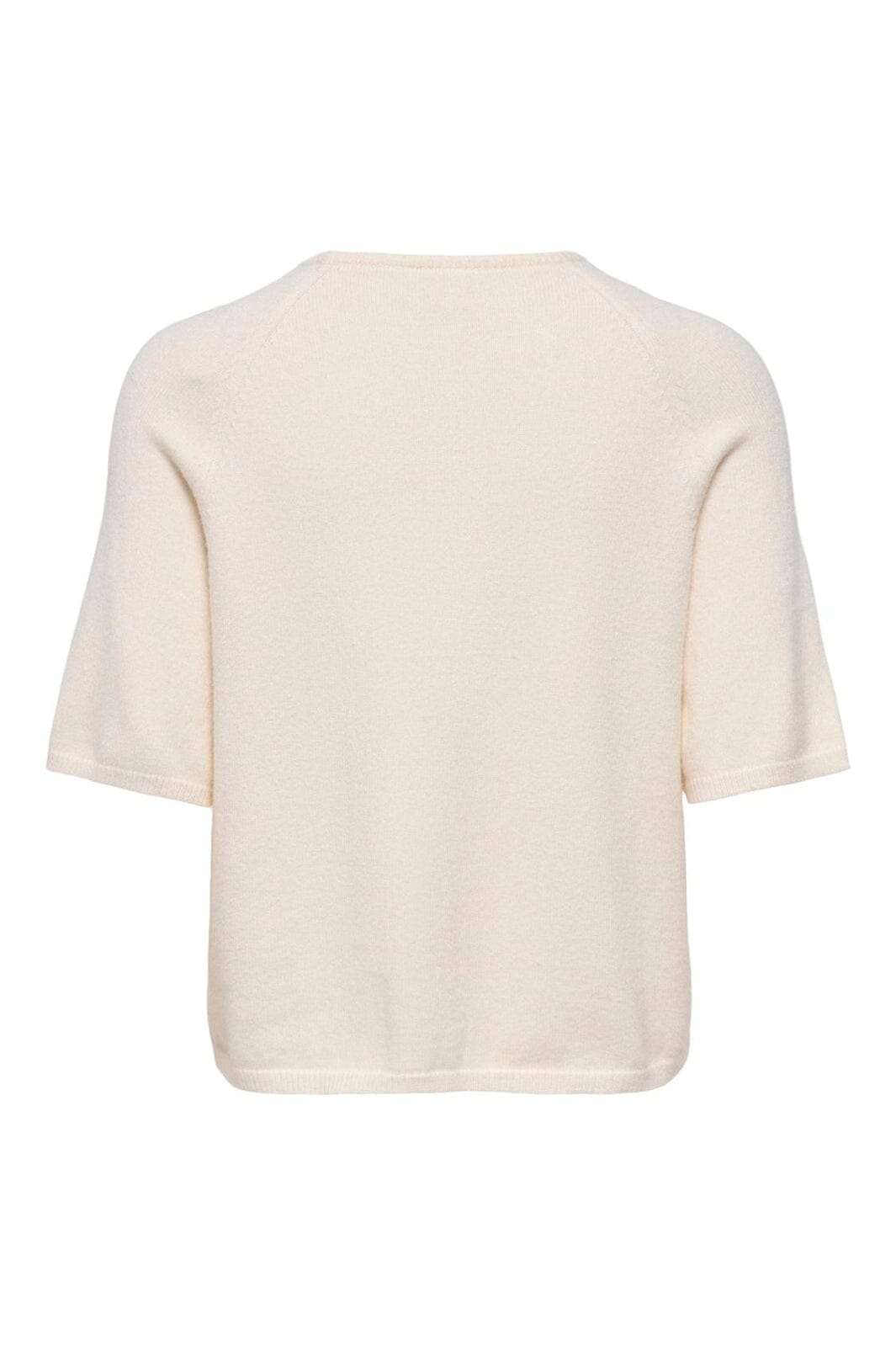 Only - Onlkatia Ss O-Neck Detail Knt - 5069008 Whitecap Gray Black Flowers