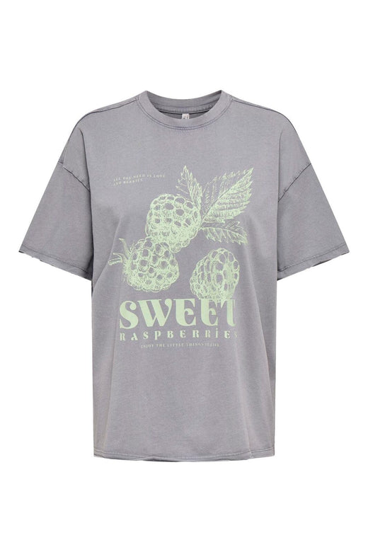 Only - Onlkinna S/S Oversize Top Box - 4962593 Silver Sconce Kinna Raspberry Front